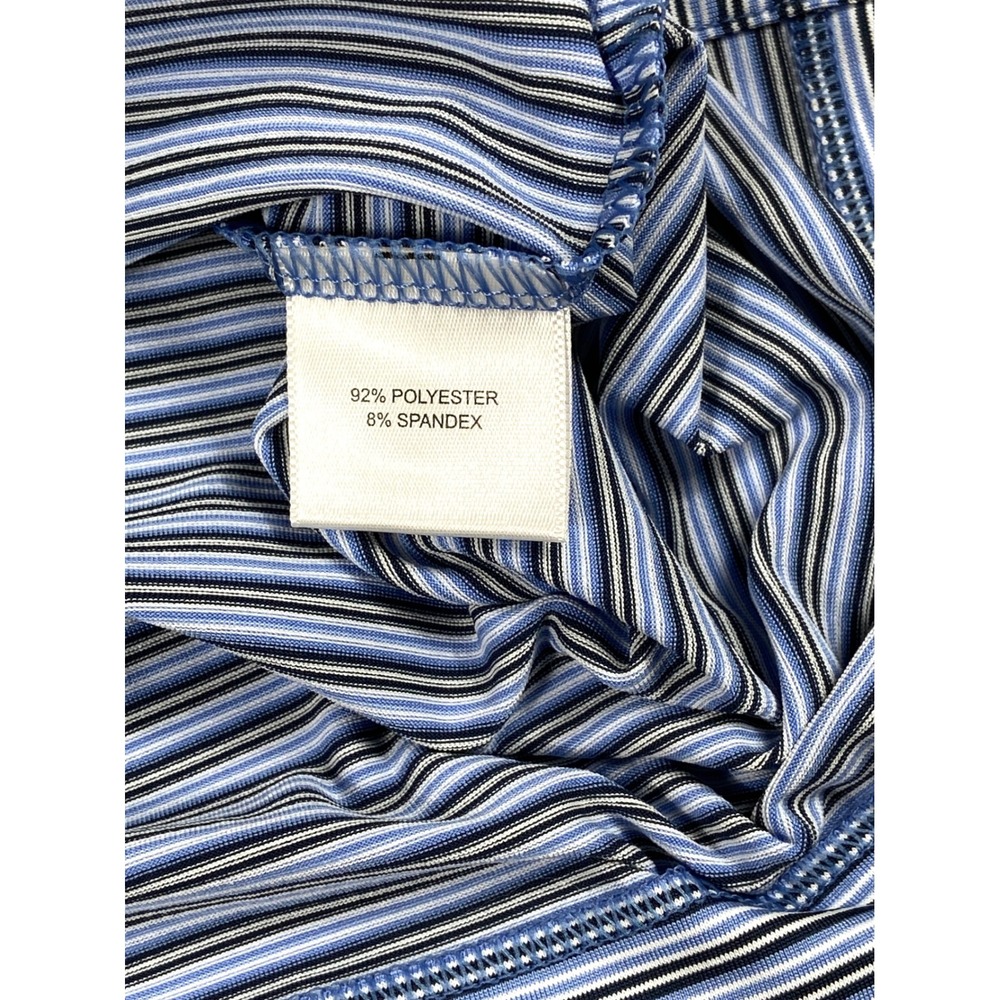 Peter Millar Polo Shirt Mens XL Striped Tailored Golf Performance‎ Stretch - Picture 8 of 11